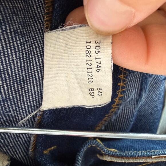 VINTAGE DARK WASH DENIM JEANS LEE size 6 - Picture 10 of 10